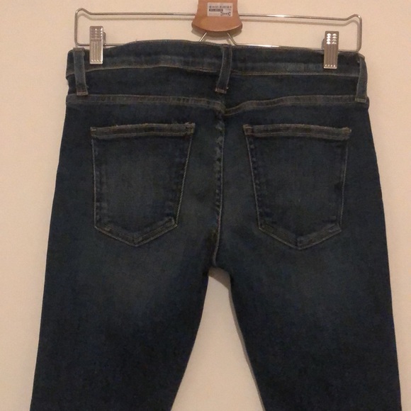 New Current Elliott The Stiletto Wren Destroy cropped ankle distressed rip jeans - Picture 9 of 12